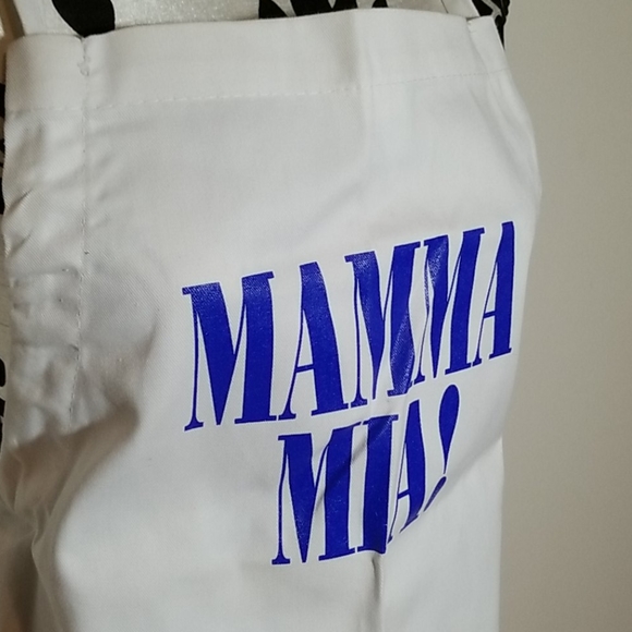 Mama Mia! From the Show UNISEX white & blue Apron. - Picture 2 of 8